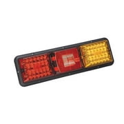 Bargman LED Taillight #84 Recessed Triple Long Horizonal Mount, Red, Backup, Amber, Black