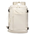thumbnail image 1 of Travel Backpack,Large Capacity Carry On Bag,Laptop Storage Backpack,Multi-compartment Structure with Shoe Slot and Wide Opening Design,Lightweight Wearable Backpack for Travel Work,White, 1 of 9