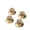 Gold with White, variant on LOOKSEVEN 4 Pcs 24 Fine Splines LP Guitar Control Bell Knobs Top Hat Knob For Les Paul SG-Black with White