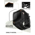 thumbnail image 3 of Wristitani Apple Watch Band, iWatch Bands for Men, TPU Sport Strap with Full Coverage Screen Protector and Shockproof Rugged Case 40mm 41mm 44mm 45mm 49mm for iWatch Series Black 44mm, 3 of 8