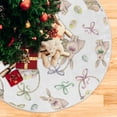 thumbnail image 3 of FMSHPON Rabbit Eggs Basket Xmas Christmas Tree Skirt Stand Mat for Holiday Party Decoration Indoor Outdoor 36 inches, 3 of 6