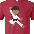 thumbnail image 4 of Inktastic African American Boy, Karate Boy, Kata, Black Belt T-Shirt, 4 of 5