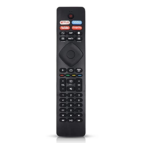 Control remoto NH800UP RF402A-V14 IR Reemplazo para TV Philips Smart LED 4K Ultra HD 43PFL5766/F7 50PFL5704/F7 55PFL5604/F7 Daloben