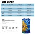 thumbnail image 4 of Picia Whimsical Sunflowers Night Sky mens Cotton Tank Undershirts , Moisture-wicking Ribbed Tanks, Lightweight Cotton Tank Undershirts-X-Large, 4 of 8