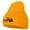 Yellow, variant on Fish Bone Embroidered Knitted Long Beanie - Pink OSFM