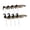 Black, variant on 8 Pieces Goose Silhouette Decoys Motion Stake Set Sturdy Ironwork for Waterfowl Field Hunting