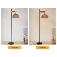 thumbnail image 3 of Wuzstar Rattan Floor Lamp Farmhouse 3 Color Tall Standing Reading Lamp with Remote Control & APP, 3 of 10