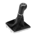 thumbnail image 1 of Pomo de cambio de marchas Unique Bargains con cubierta 5 velocidades para Opel Astra H 2005-2009 de cuero sintético, 1 of 6