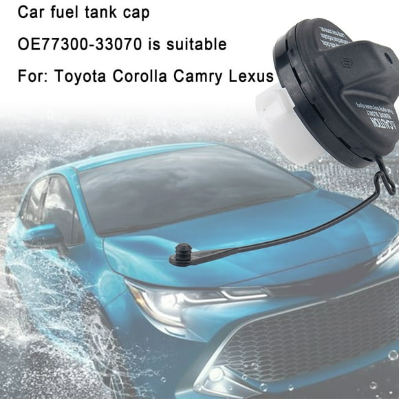 Flmtop Capot de Réservoir de Carburant de Voiture Couvercle de Réservoir d'Usine Durable de Remplacement Fiable 77300-33070 pour Toyota Corolla / Camery / Lexus