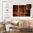 thumbnail image 5 of Elephant Stock Whiskey Glass Wall Art - Horizontal Multi Panel Canvas - Living Room Wall Decor - Food And Drink Multi Panel - Brown And Red Decor - 38" x 24", 5 of 8