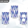 thumbnail image 2 of Light Switch Cover Switch Plate Outlet Cover Plug Cover for Electrical Duplex Outlets Blue and Purple Rhombus Shapes, 2 of 6