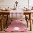 thumbnail image 5 of Easter Bunny Drawing Floor Mat – 23.6"x15.7" Pink Non-Slip Polyester Rug for Bedroom, Porch, Dorm, Bathroom, Kitchen – Cute Easter Indoor Home Decoration, 5 of 5