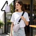 thumbnail image 2 of Travel Sling Bag for Men & Women, Crossbody Multipocket Chest Bag with Anti-Theft, Small Chest Bag Casual Trendy Waterproof Lightweight Phone Crossover Daypack - Gray, 2 of 6