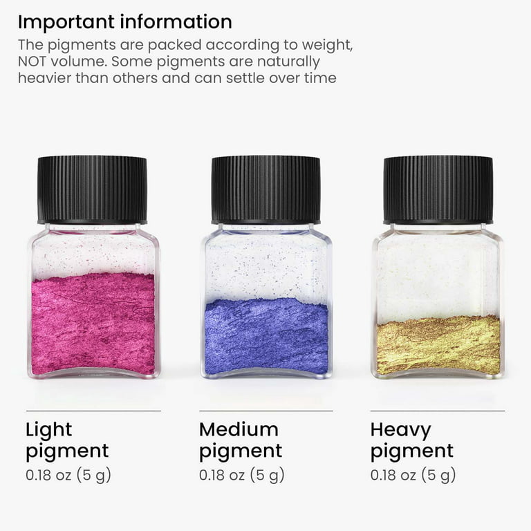 Epoxy Resin Pigment- 26 Color Glitter Mica Powder, Natural Coloring ,  Cosmetic G