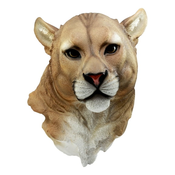 Ebros Sarabi Large Lioness Head Wall Decor Plaque 16"Tall Taxidermy Art Decor Sculpture Female Pride Lion Wall Bust Plaque