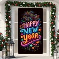 thumbnail image 3 of Fwttom Christmas Door Cover - Fabric Welcome Door Curtains, Party Holidays Christmas Decoration Door Covers for Front Door, 70.8" x 35.4", 3 of 9