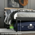 thumbnail image 6 of Costway Queen Size Metal Platform Bed Frame Heavy Duty Mattress Foundation w/Headboard, 6 of 10