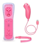 Built in Motion Plus Remote Controller & Nunchuck + Case for Nintendo Wii/Wii U