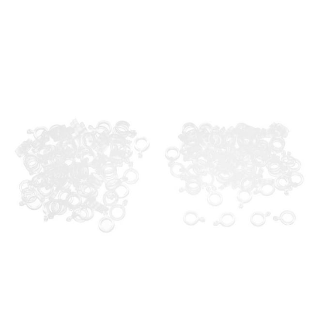 2x 100pcs Elásticas Goma de Cebo Trastos Pesca Equipo Aparejo Captura Agarre Peces Gruesos Cola Bandas de cebo de pellets de pesca
