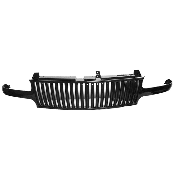 Ikon Motorsports Compatible with 1999 2000 2001 2002 Silverado 2000 2001 2002 2003 2004 2005 2006 Suburban Tahoe Vertical Style Grill Grille