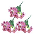 thumbnail image 1 of 3Pcs Five-forked Violet Outdoor Simulation Flower Porch Decorative Flowers, 1 of 6