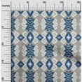 thumbnail image 1 of oneOone Polyester Lycra Fabric Diamond & Swirl Ikat Print Fabric BTY 56 Inch Wide, 1 of 4