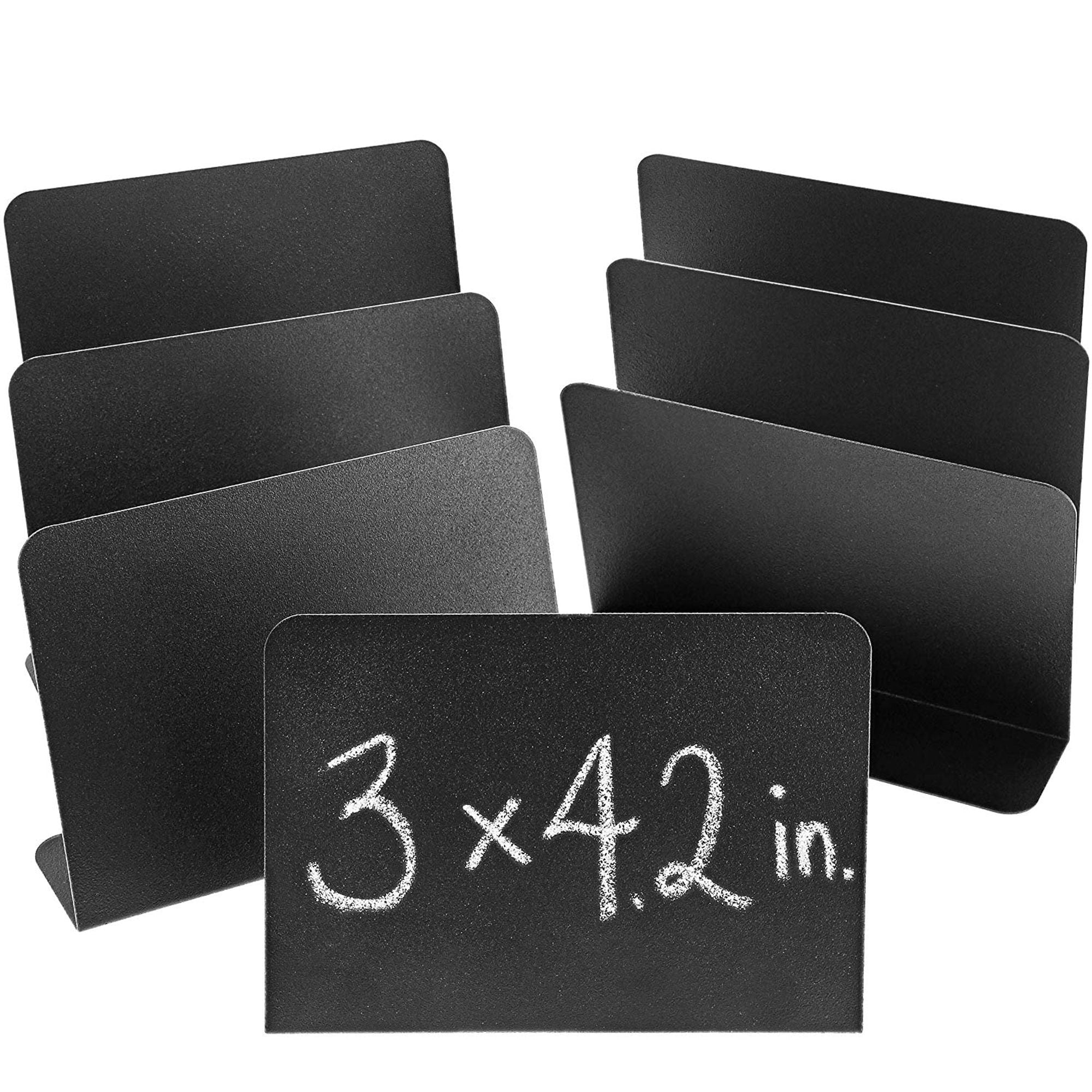 8Pack Mini Metal Chalkboard Stands Erasable Signs for Tables