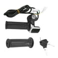 thumbnail image 2 of 36V Universal Electric Bicycle Throttle Handle With Led Display Indicator Speed Power Display Key Lock, 2 of 8