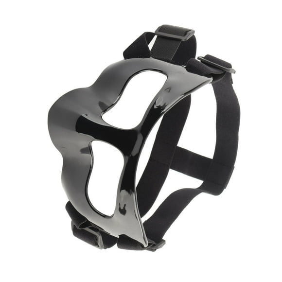 Sports Medicine Face Guard, Black High Strength Polycarbonate Nasal Guard Face Shield Portable  for Sports
