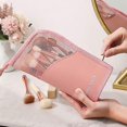thumbnail image 3 of 1 pc Tripod cosmetic bag for women clear zipper Makeup Bag Trave Black onesize, 3 of 5