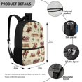 thumbnail image 5 of Uourmeti Cowboys Backpack for Boys, 17 Inch Front Pocket Smooth Zipper Student Bookbag for Daily Use School, 5 of 6