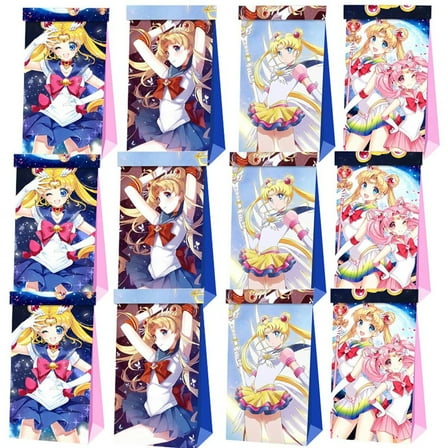 Sailor Moon Goodie Bags Party Favor Candy Decorations Treat Supplies Birthday