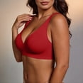 thumbnail image 6 of Zpanxa Supportive Sports Bras for Women Wireless Seamless Ribbed Mocha with Wide Straps and Hook-and-eye Closure for Women, 6 of 6