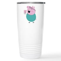 CafePress - Peppa Pig: Daddy Pig & Baby - Insulated Stainless Steel Travel Tumbler 20 oz.