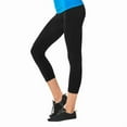 thumbnail image 2 of 3 Pack Women’s Capri Leggings Stretch Tummy Control Buttery Ribbed Waistband Yoga Pants No See-Through Athletic Workout Running Cycling Activewear, 2 of 3