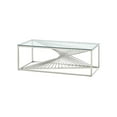 thumbnail image 1 of Topline Home Furnishings Coffee Table with Glass Top, 1 of 3