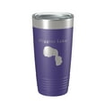 thumbnail image 1 of Higgins Lake Map Tumbler Travel Mug Insulated Laser Engraved Coffee Cup Michigan 20 oz Purple, 1 of 1
