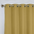 thumbnail image 2 of Superior Blackout Solid Light Filtering Grommet Curtain Panel Set, 52"X 120", Yellow Mustard, 2 of 8
