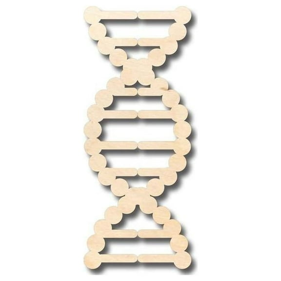 Unfinished Wood DNA Shape - Biology - Craft - up to 46" DIY 20" / 1/4"