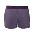 thumbnail image 4 of Boxercraft K02S Women's Solid Fleece Out Short-Purple-XS, 4 of 4