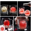 thumbnail image 5 of 2 Pack Rose Ice Cube Maker, 3D Rose Shape Ice Cube Mold, Silicone Rose Ice Ball, 5 of 5