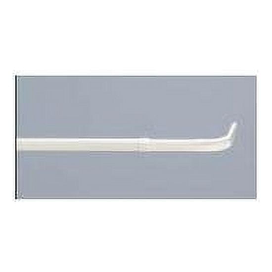 Graber Single Standard Lock Seam Curtain Rod, 18 to 28-Inch Adjustable Width, 2 1/2-Inch Projection, White