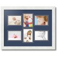 thumbnail image 1 of ArtToFrames Collage Photo Picture Frame with 6 - 3.5x5" Openings, Framed in White with Midnight Blue and Black Mats (CDM-3966-167), 1 of 1