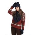 thumbnail image 3 of Lnzyyephy Women's Winter Knitted Hat with Scarf Gloves Socks 4 Pcs Sets Thick Warm Suits Winter Accessories, 3 of 8
