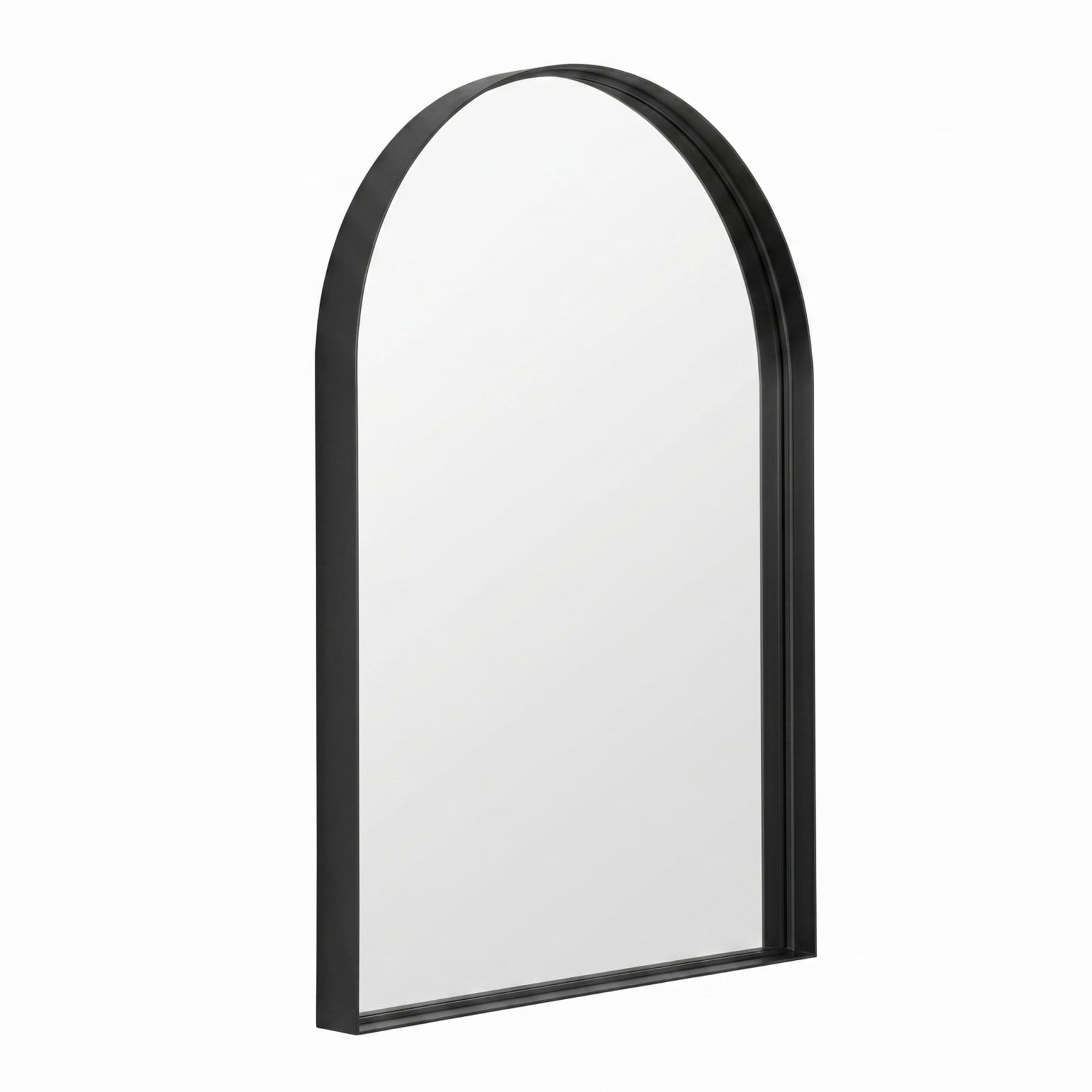 Gleamira 20"x30" Arched Bathroom Mirror Wall Vanity Mirror with Deep Frame, Black