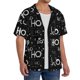 thumbnail image 2 of Balery Ho-Ho-Ho 2 Camisa Casual de Manga Corta con Botones para Hombre, Texturizada, Estilo Cubano, para Playa, Verano-4X-Large, 2 of 5