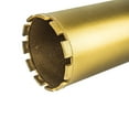 thumbnail image 3 of Jeremywell 5" (127mm) Diamond Wet Drill Core Bit  for Concrete, Granite, Brick Block, #30/40 Diamond Grits, 1-1/4"-7 Threaded, Height 17", 3 of 4