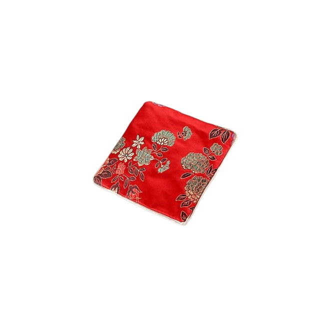 Qarigey Anillo collar bolsa de almacenamiento portátil colgante organizador pendiente joyería embalaje para escaparate tienda viaje al aire libre Ropa, zapatos y accesorios Miscelánea Rojo Qarigey AP016517-03