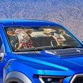 thumbnail image 4 of Xixirimido Windshield Sun Shade for Car SUV Truck Foldable Sunshade for Car Windshield Block UV Rays Keep Your Vehicle Cool Car Interior Accessories, Cute Cow, 4 of 8