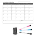 thumbnail image 1 of Magnetic Dry-Erase Fridge Calendar – Reusable Monthly Planner with Markers for Kitchen, Office, or Home Organization, 1 of 6